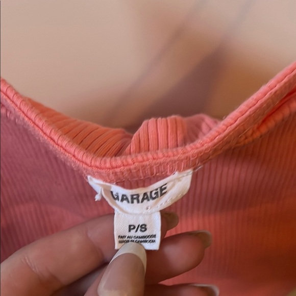 Pink Ribbed Women's Top (S) - Picture 2 of 2